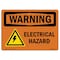 Signmission Safety Sign, OSHA WARNING, 7" Height, 10" Width, Electrical Hazard, Landscape, D-L-12093 OS-WS-D-710-L-12093 - alternate 1